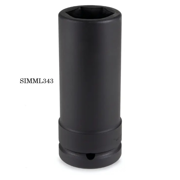 Snapon-General Hand Tools-SIMML343 Extra Long Metric Impact Socket